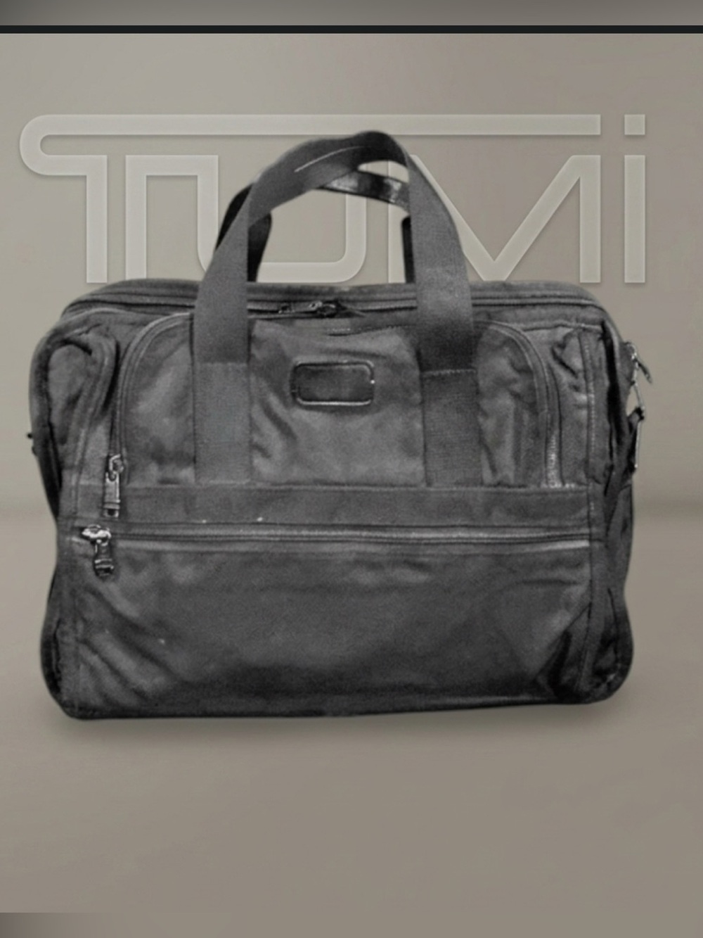 Authentic Tumi vintage Alpha durable ballistic nylon expandable briefcase